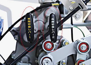 わかりやすくて、使いやすい。操作レバー手元集中配置。