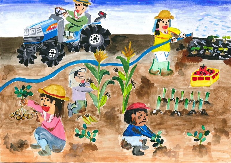家族みんなで大収穫！