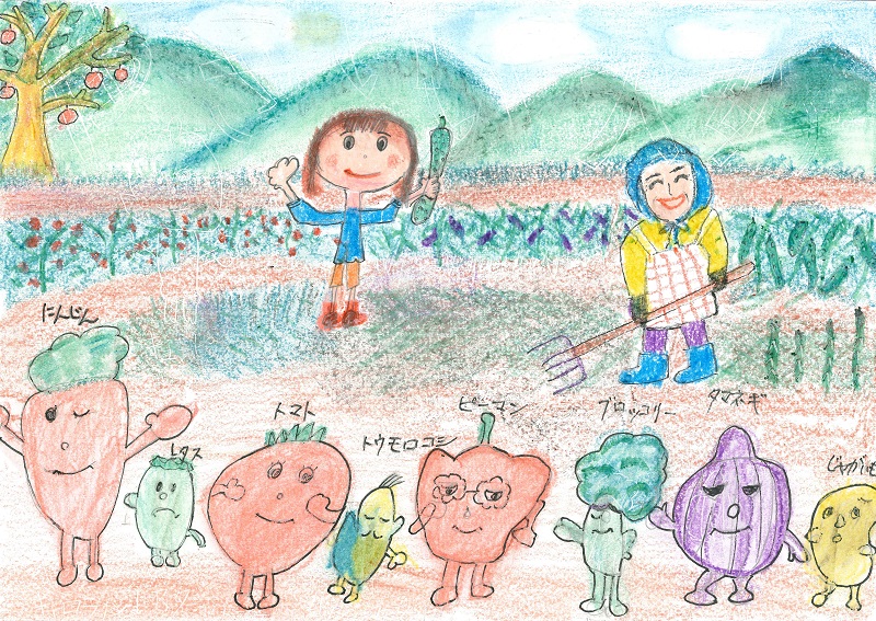おばあちゃんの作った野菜大好き！