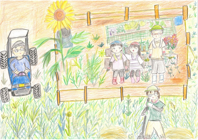 みんなで草ぬきさあたいへん
