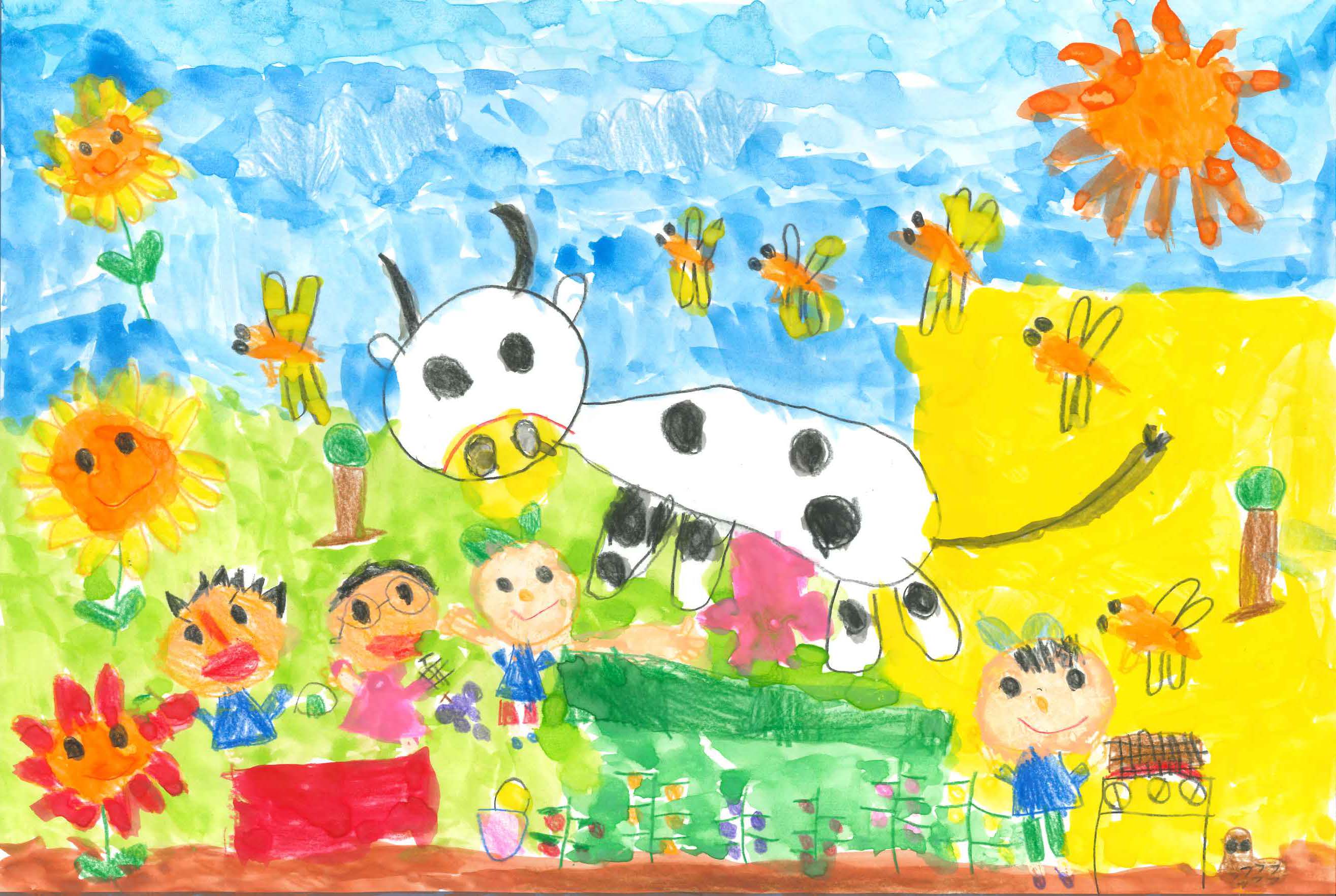 うしのおせわしたよ