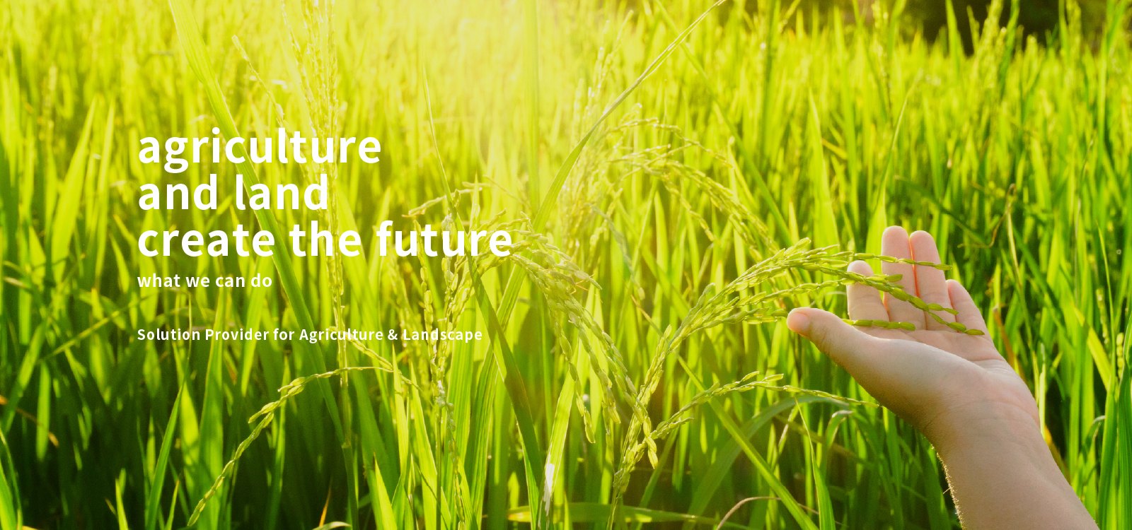 agriculture and land create the future