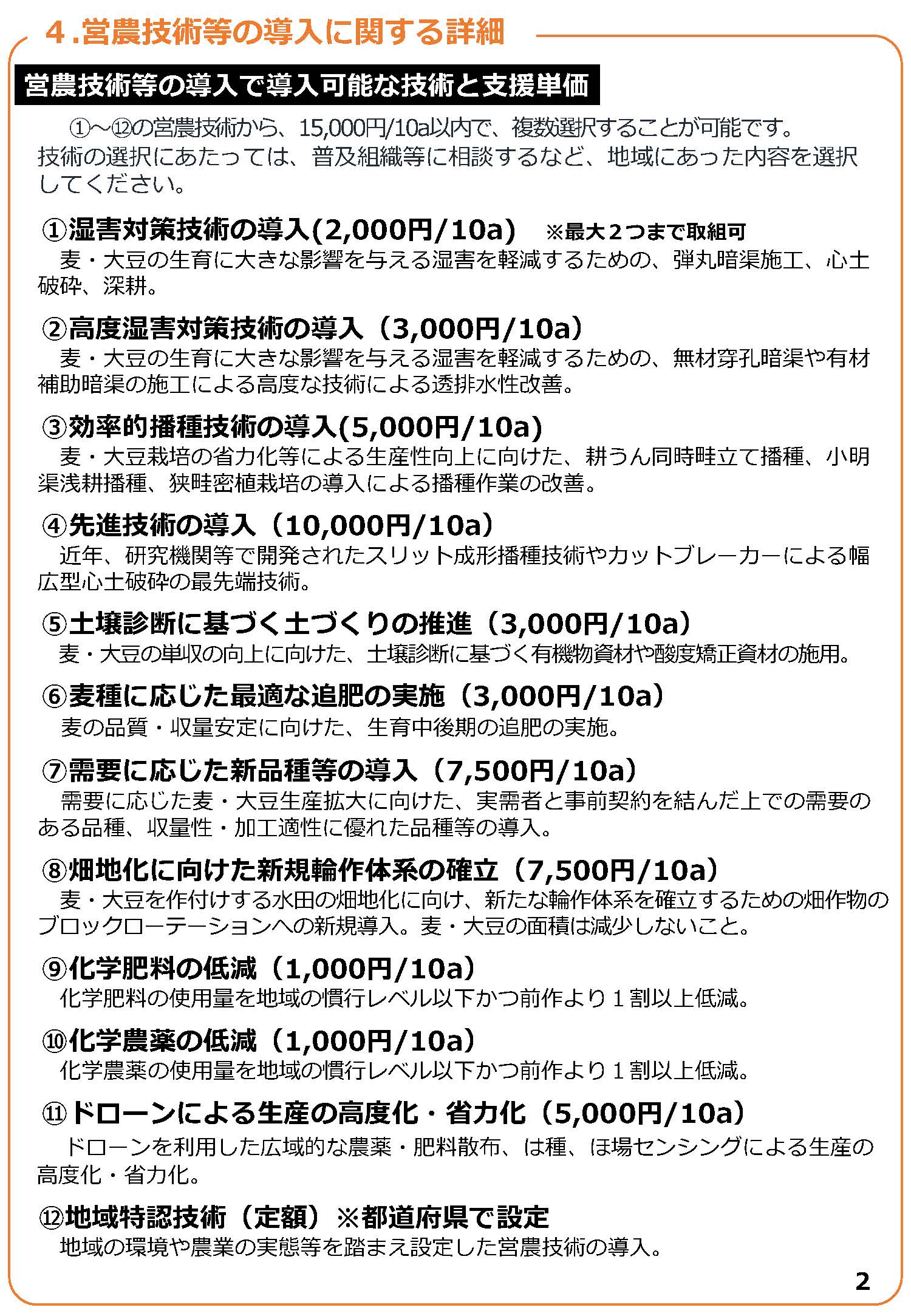 水田麦・大豆産地生産性向上事業のご案内