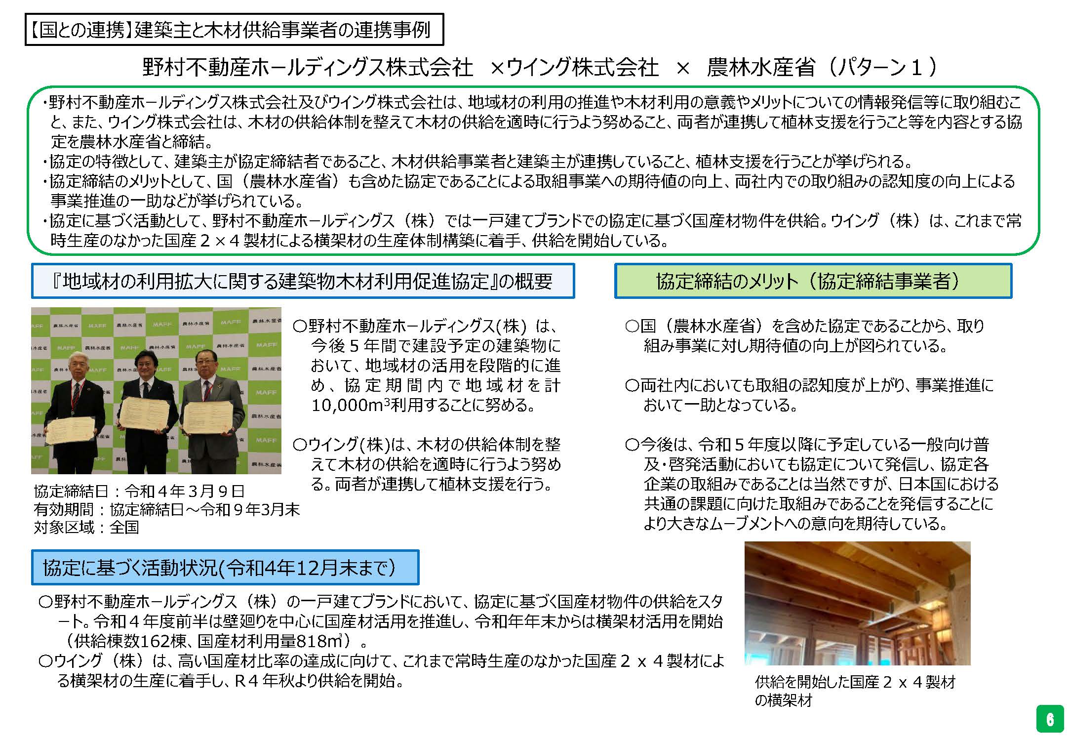 ウッドチェンジ協議会が川上から川下までの事業者の連携事例集を公表しました