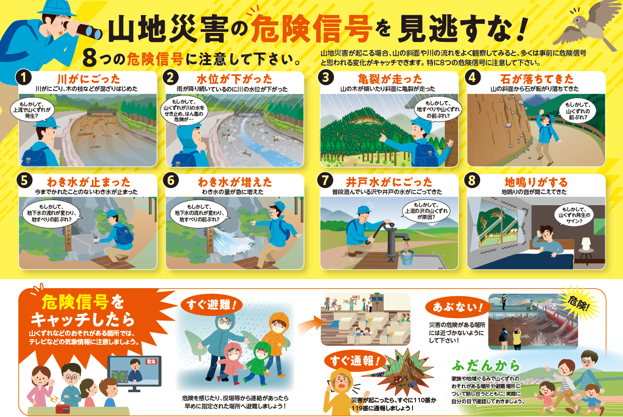 令和５年度山地災害防止キャンペーンの実施について～身近に危険な箇所があるかどうか確認しておきましょう～