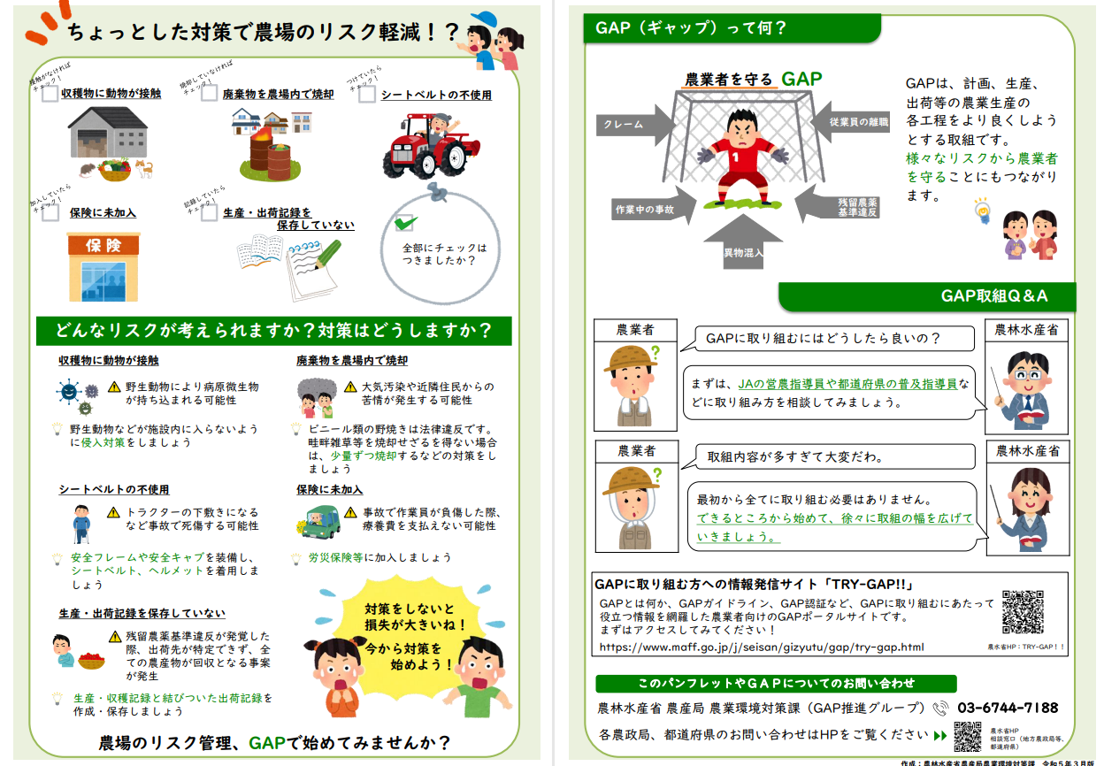 国際水準GAPに取り組んでみませんか？