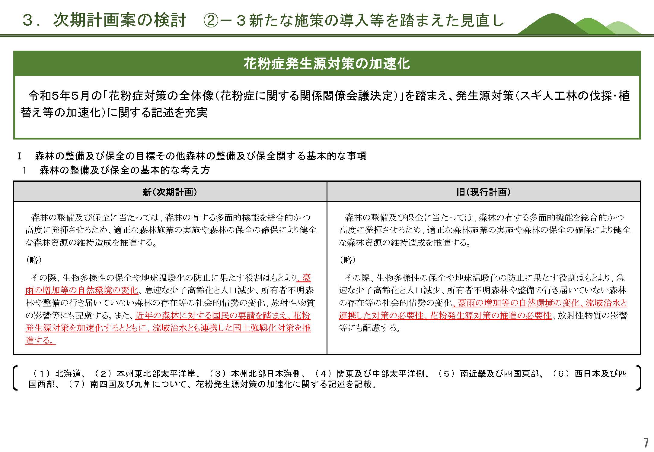 全国森林計画(案)についての意見・情報の募集について(パブリックコメント)