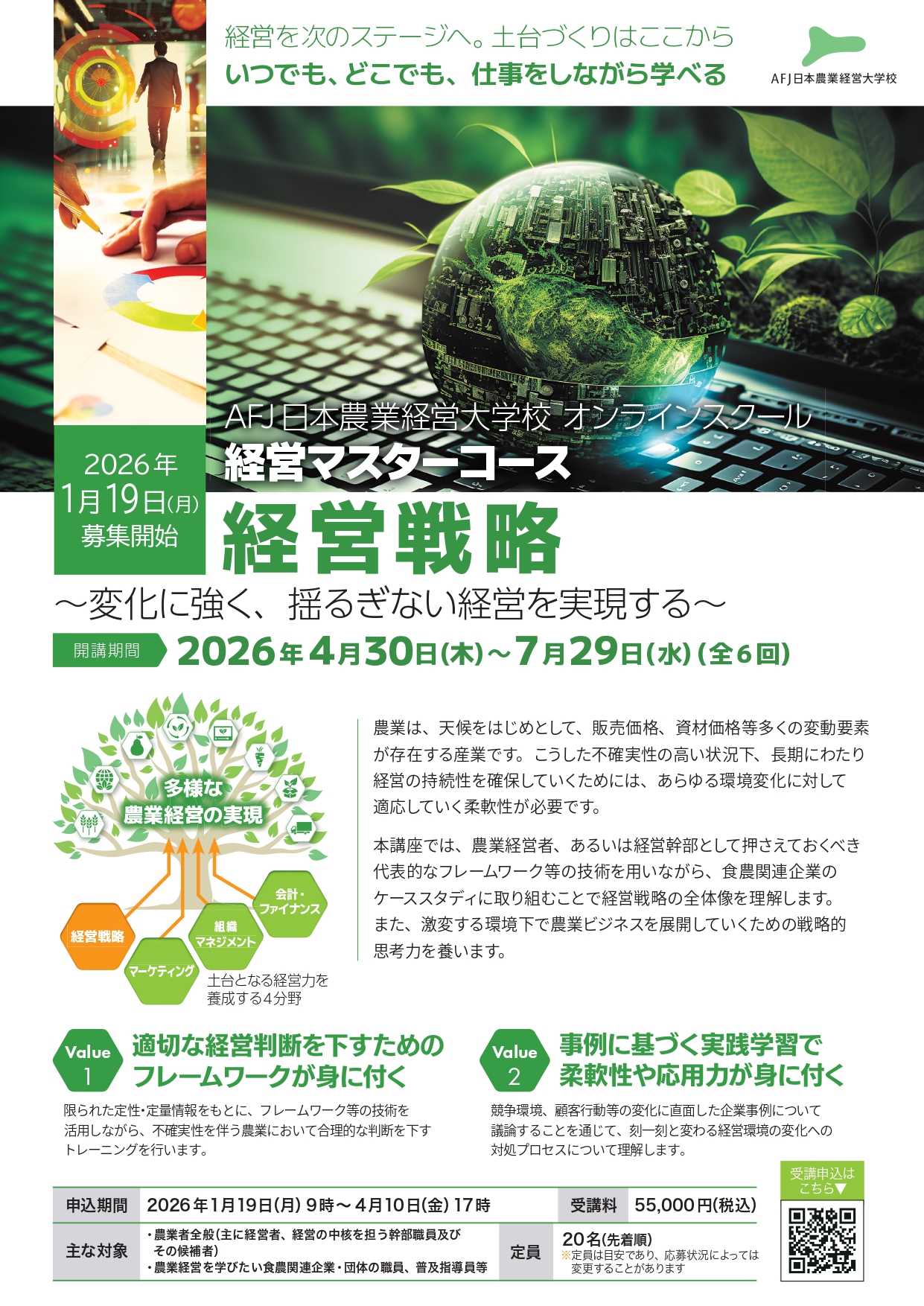 経営マスターコース「経営戦略」受講者募集中!