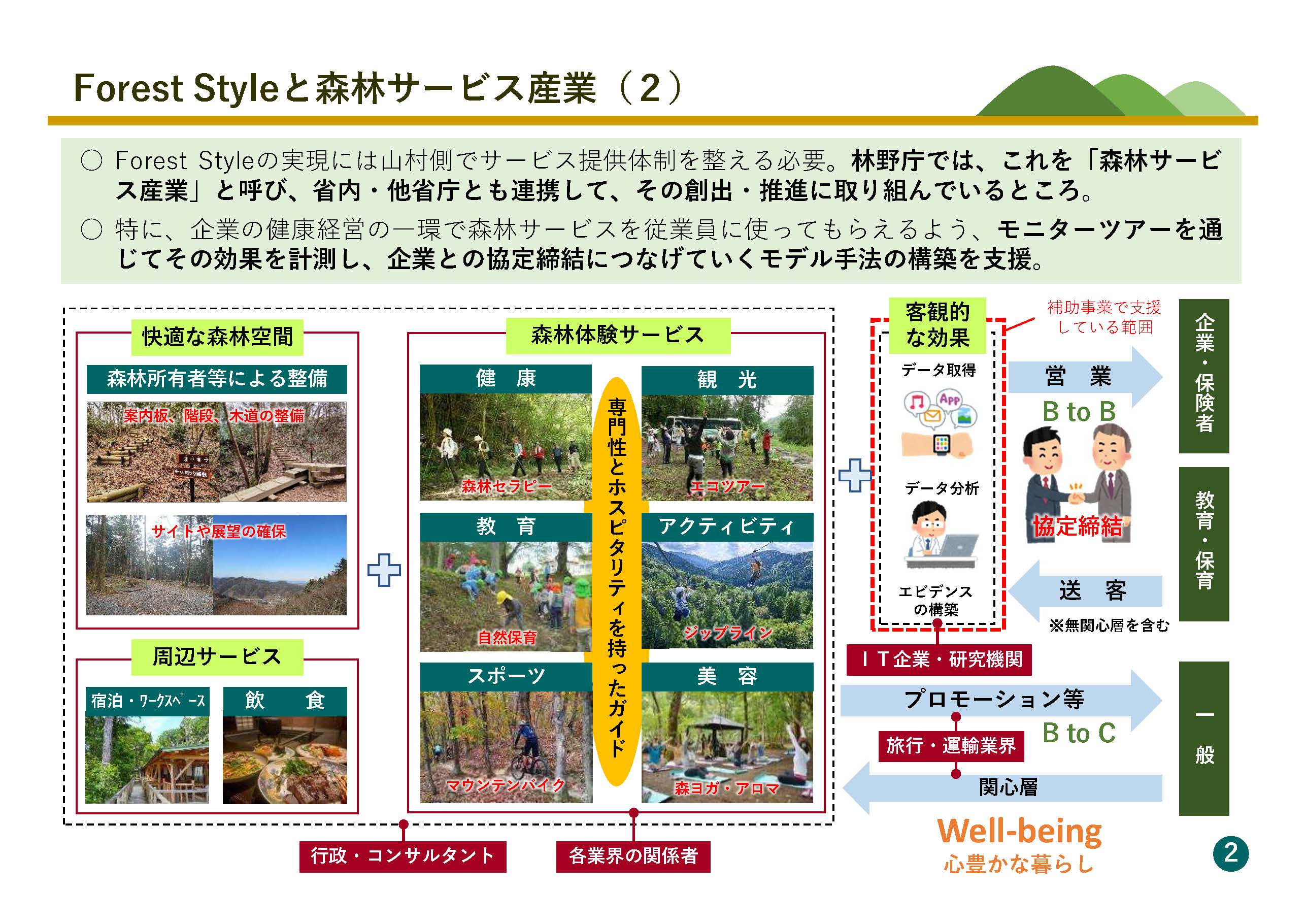 「森林サービス産業」創出・推進に向けた令和４年度の活動支援事業の成果を公開しました