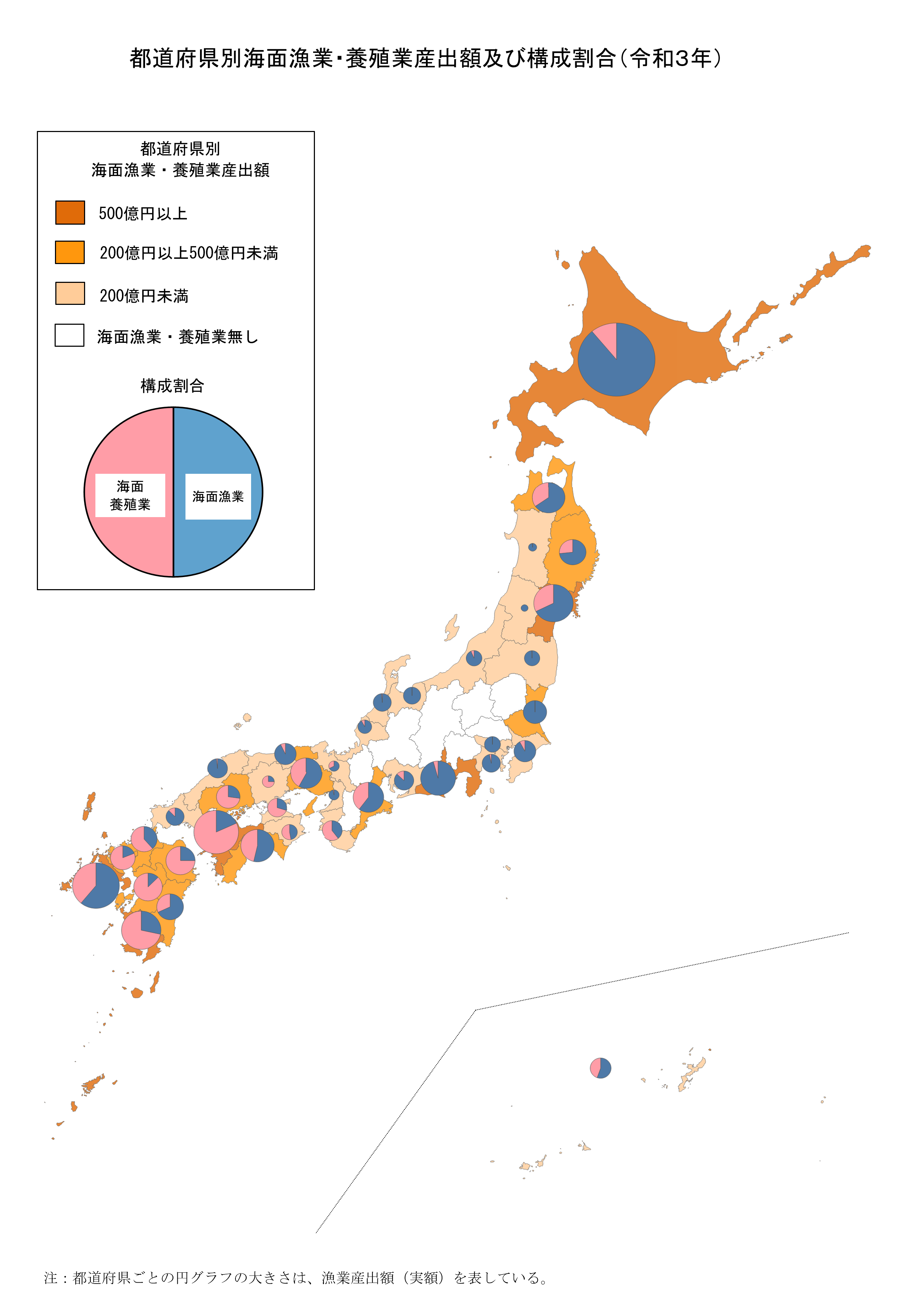 漁業産出額（令和3年）を公表しました