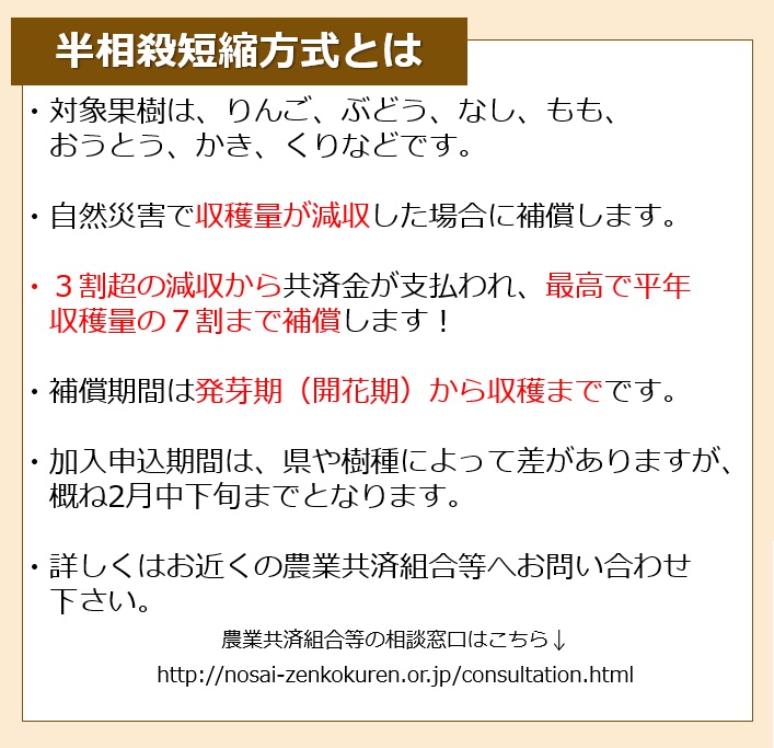 【農業保険】果樹に深刻な凍霜害が続いています！果樹共済に加入しましょう！