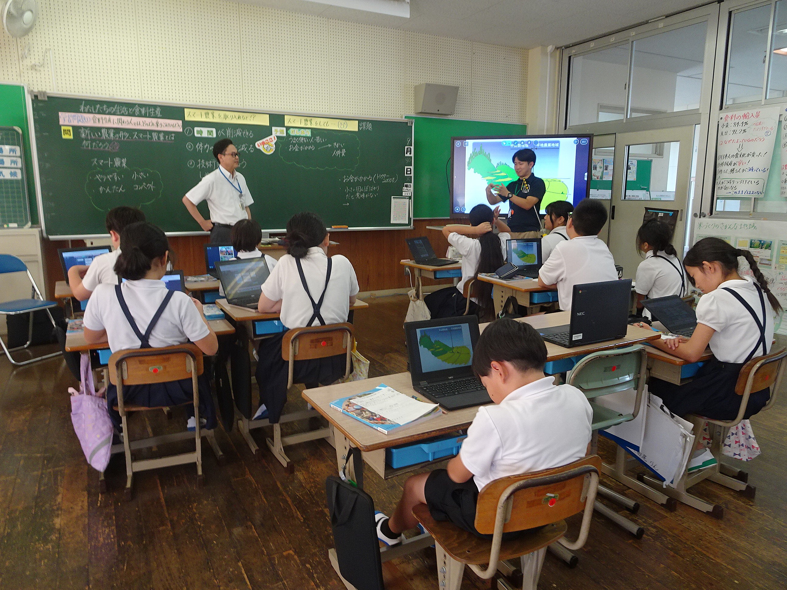 有明南小学校の授業研究会に参加しました（杵島郡白石町）