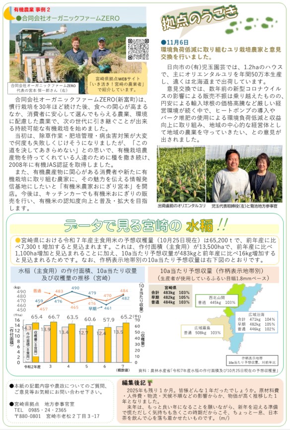 「宮崎県拠点だより No.54 12月号」を発行しました！