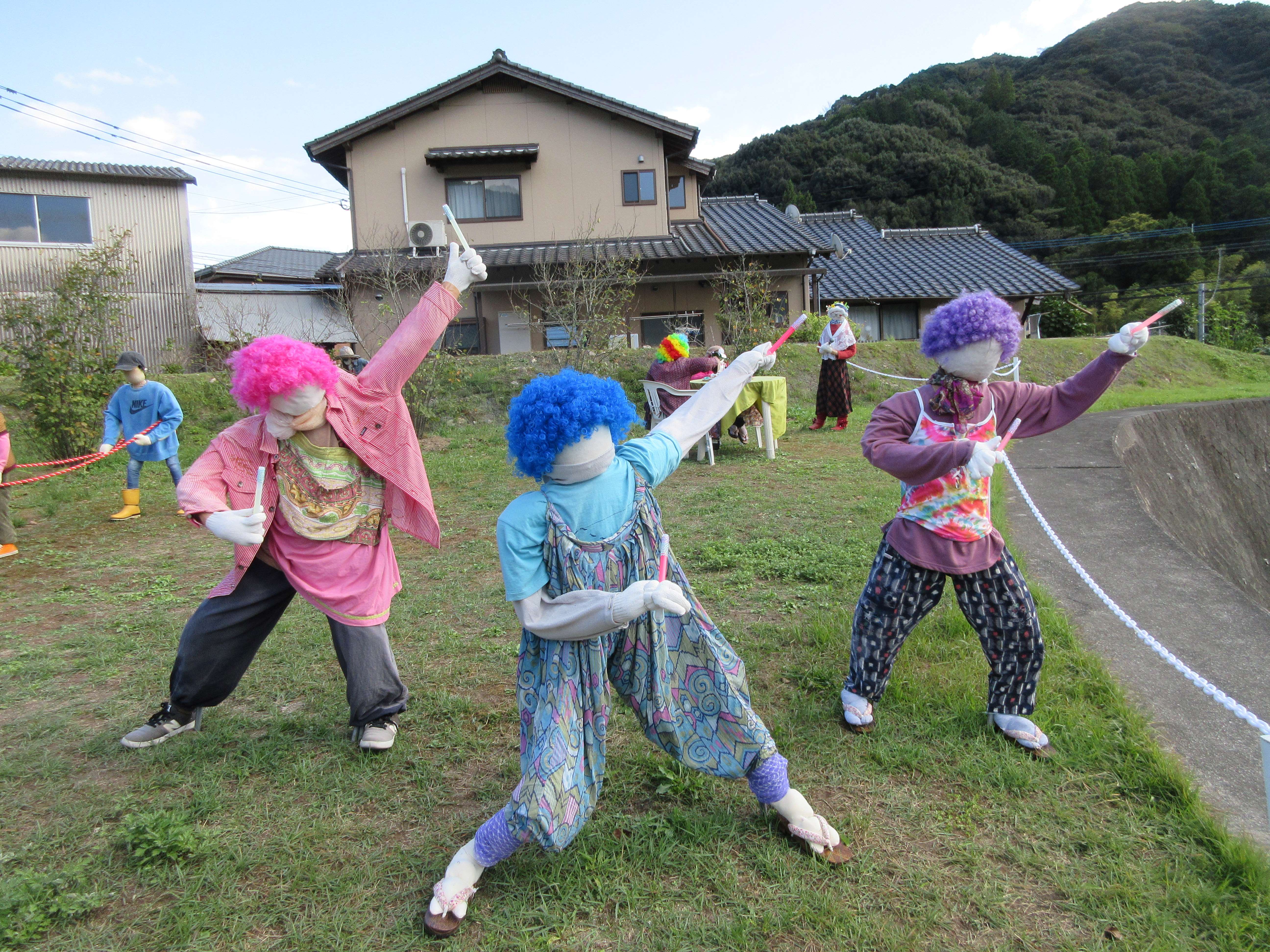 【ご紹介!】昭和の風情「松梅かかし村」（佐賀市大和町）