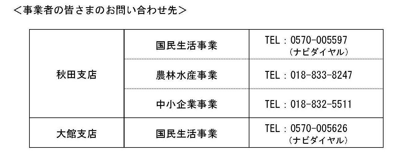 【日本政策金融公庫より】高病原性鳥インフルエンザに関する相談窓口を設置しました。