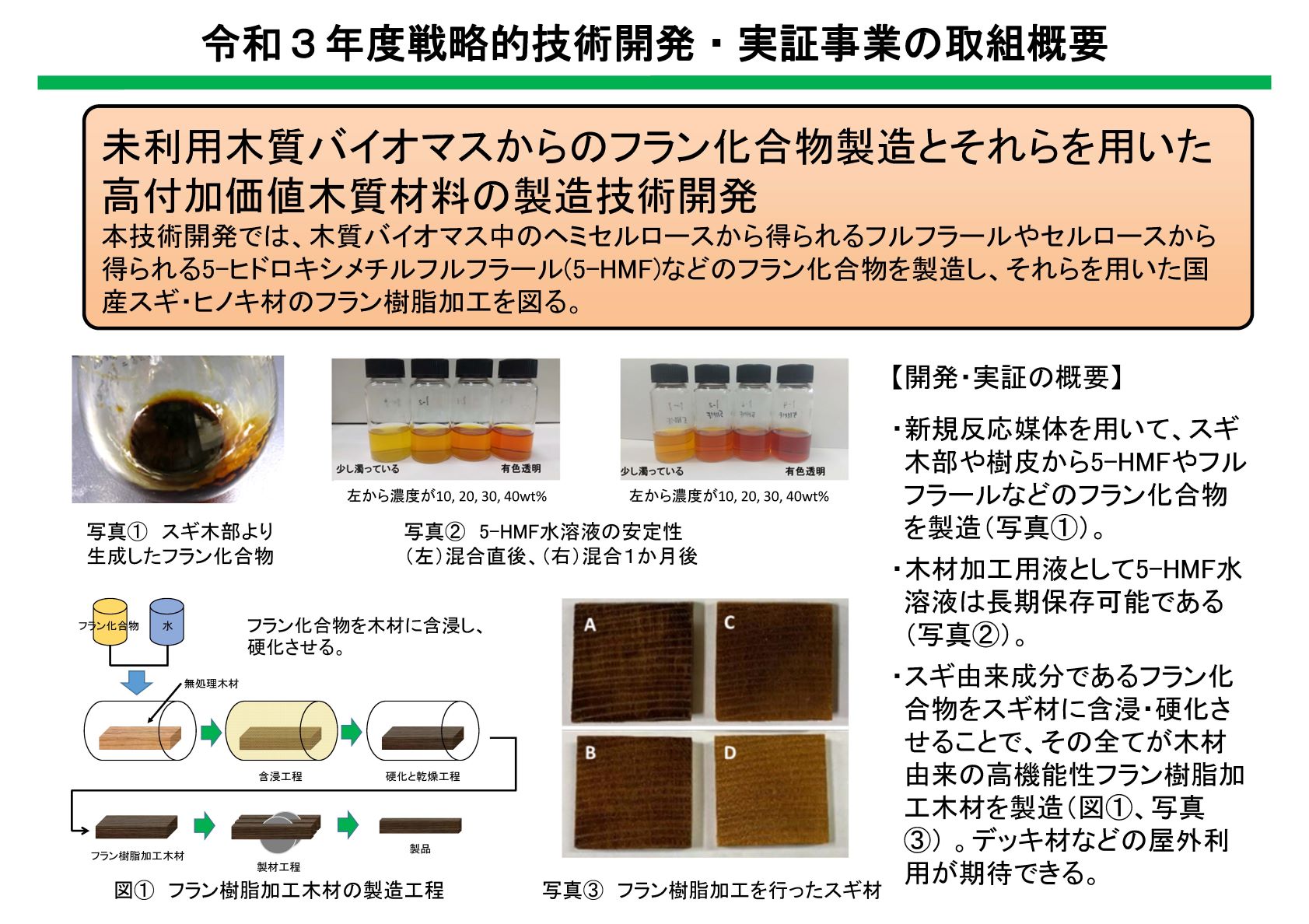 木材の新たなマテリアル技術開発の令和3年度の事業成果を公開しました