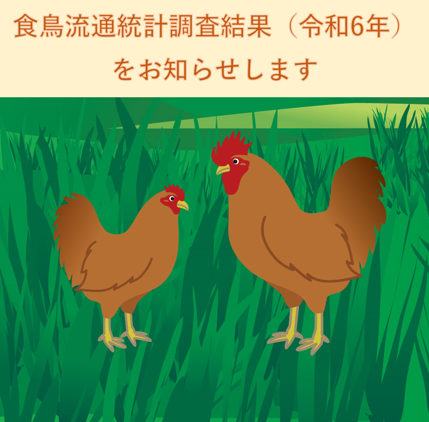 食鳥流通統計調査結果(令和6年)をお知らせします