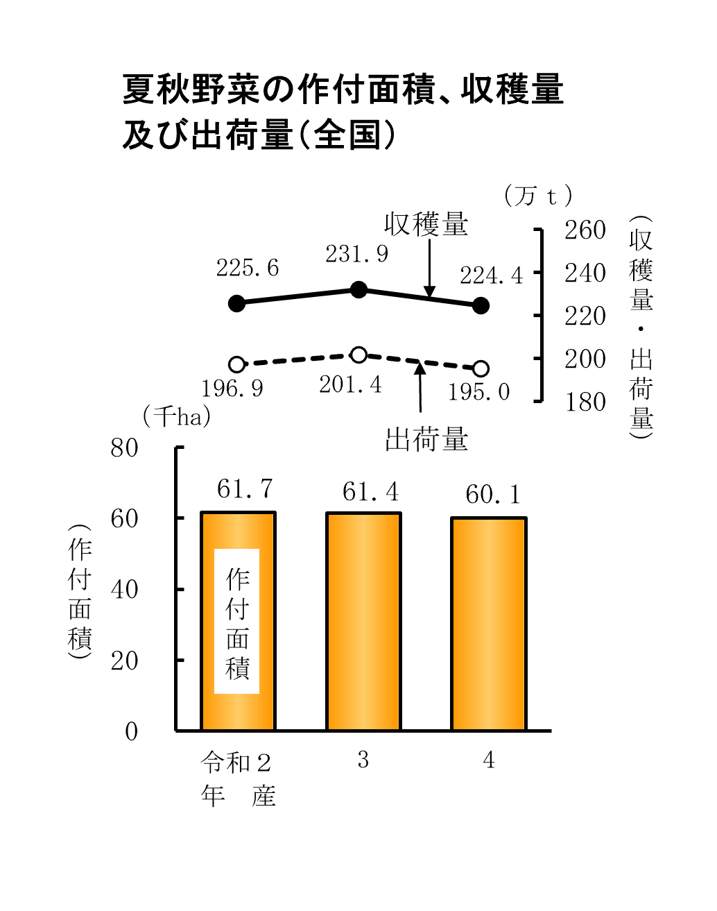 春野菜、夏秋野菜、たまねぎの収穫量等（令和4年産）をお知らせします