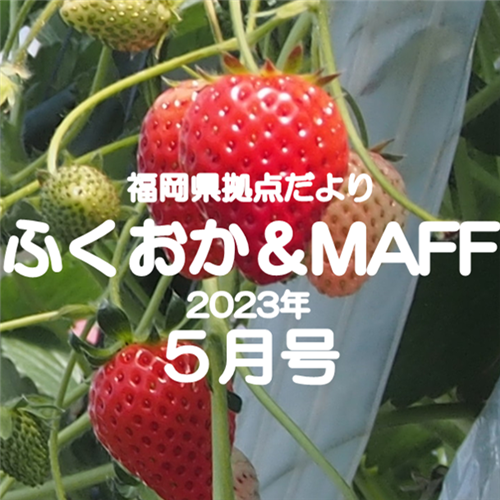 【いちご観光農園で６次産業化】福岡県拠点だより５月号発行