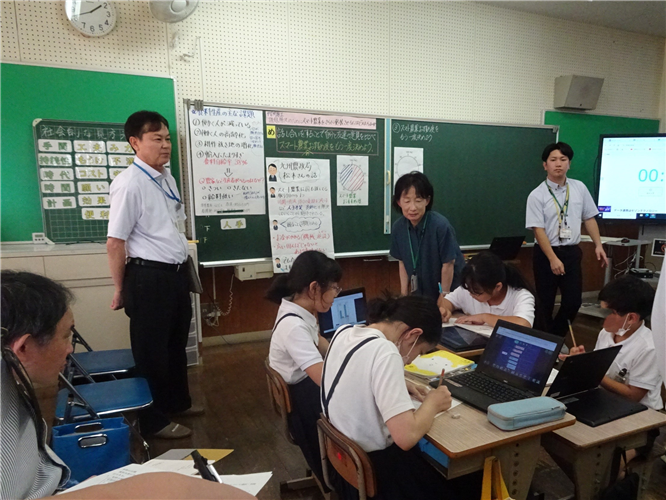 有明南小学校の授業研究会に参加しました（杵島郡白石町）