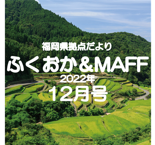 【つなぐ棚田遺産をご紹介！】福岡県拠点だより12月号発行