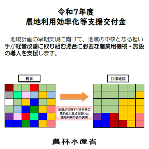＜追加要望調査＞農地利用効率化等支援交付金・担い手確保・経営強化支援事業（R７当初・R６補正）のうち地域農業構造転換支援タイプ(対策)
