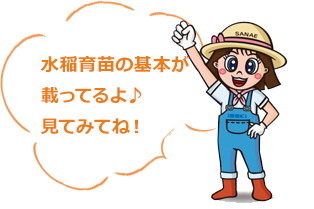 水稲育苗の基本が載ってるよ♪見てみてね！